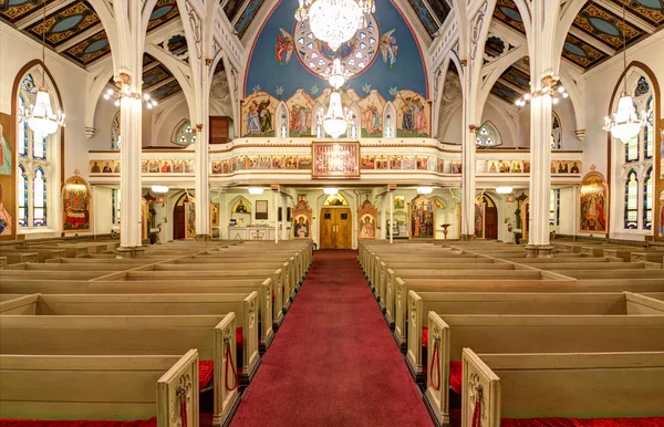 Sacristy vestments and liturgical items arranged